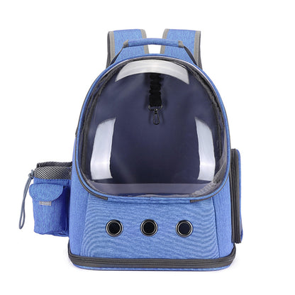 Fashionable Transparent Pet Backpack for Cats and Dogs