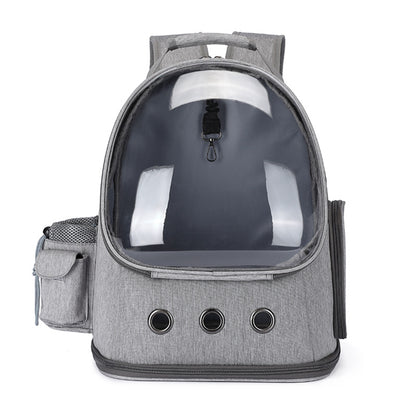 Fashionable Transparent Pet Backpack for Cats and Dogs