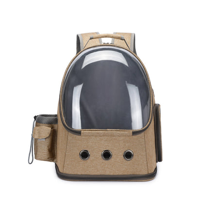Fashionable Transparent Pet Backpack for Cats and Dogs